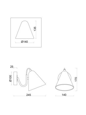 Бра Freya Falke Market FR8001WL-01WG