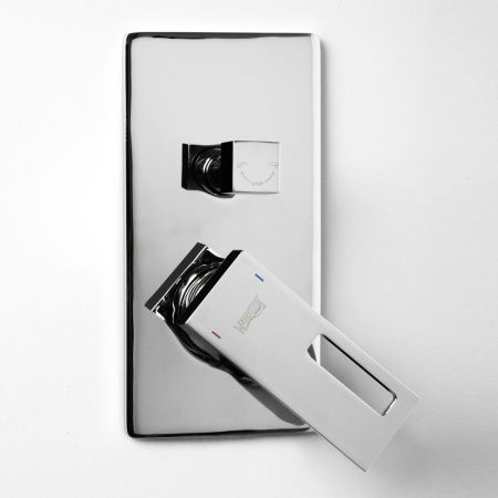 Смеситель для ванны и душа Wasserkraft Alme 1500 1541 встраиваемый в стену хром