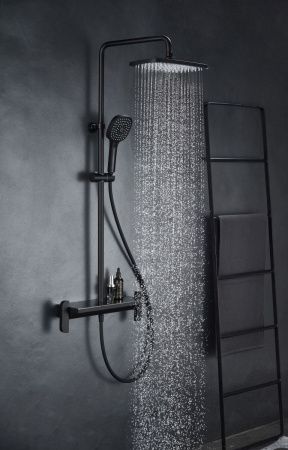 Душевая стойка Savol SK-H3145H настенная цвет черный