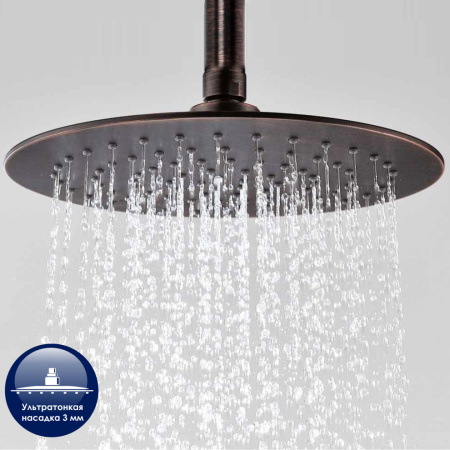 Душевая стойка WasserKRAFT Isar 1300 A041 настенная цвет бронза