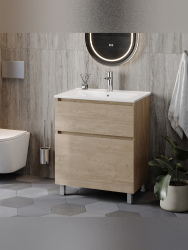 Тумба с раковиной Teymi Laina F16049 70х46х50 напольная - фото 4