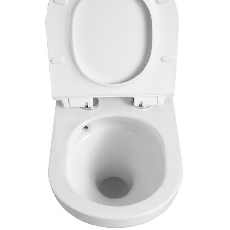 Унитаз подвесной Agger AT07150 белый с сиденьем микролифт смыв торнадо