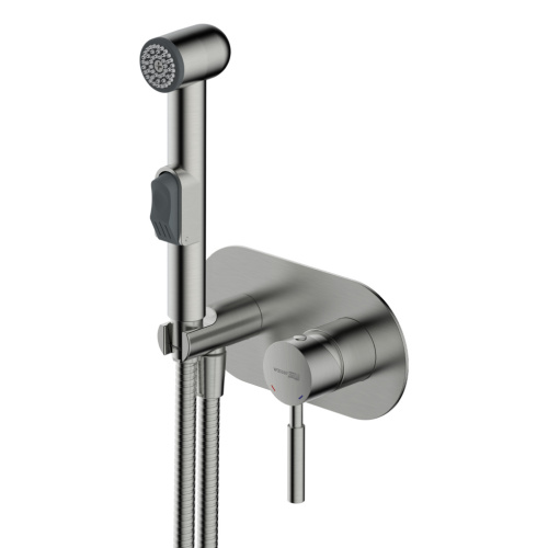 Гигиенический душ со смесителем WasserKRAFT Wern 4200 4238 никель - фото 3