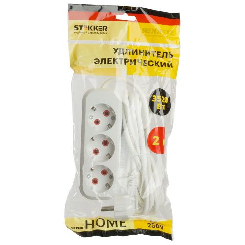 Удлинитель четырехместный Stekker Home (Хоме) 49351 - фото 3