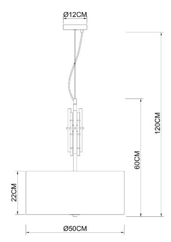 Светильник подвесной Arte Lamp Taygeta (Таыгета) A4097SP-5CC - фото 2