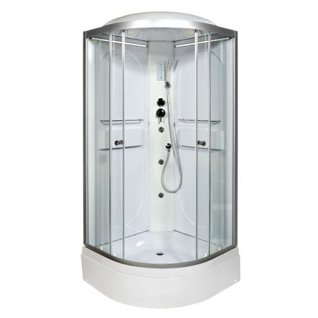 Душевая кабина AvaCan L510LED+GM 100х100 четверть круга с крышей ориентация универсальная