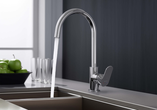 Смеситель для кухни Aquatek ОБЕРОН AQ1282CR на раковину хром без термостата - фото 5