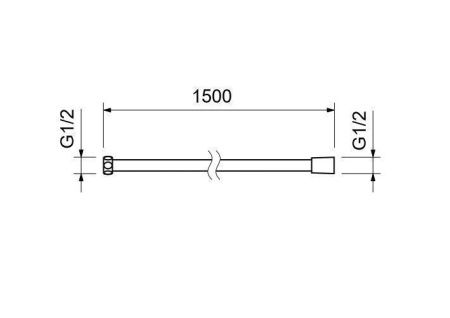 Душевой шланг Aquatek AQ2105CR хром