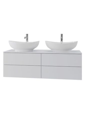 Тумба под раковину Orange Otto Ot-130TuMDF 130х50 подвесная цвет белый