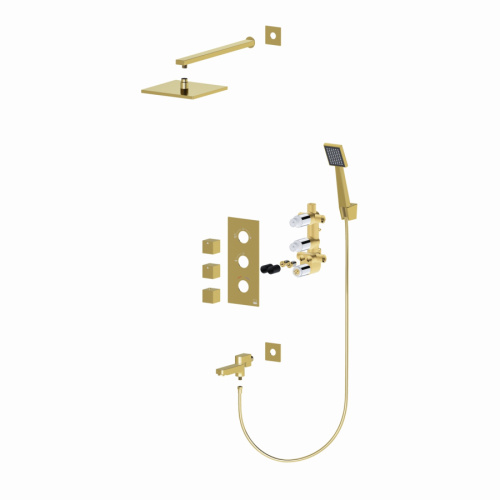 Душевая система Timo Tetra-thermo SX-0179/00SM встраиваемая в стену с термостатом - фото 4