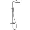 Душевая стойка Abber AF8160NG настенная цвет серый с термостатом