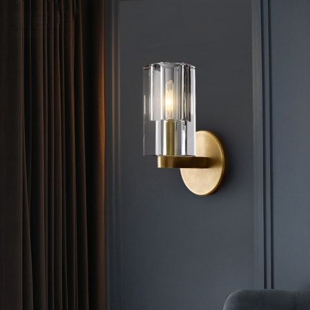Бра Delight Collection Wall lamp (Валл ламп) 8816W gold/clear