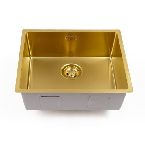 Кухонная мойка Grandex Aqua 5011361 54х44 цвет золото поверхность матовая - фото 2