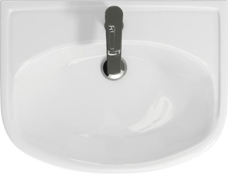 Раковина из сантехнического фарфора Onika Erica UM-ERI60/1 60х50 накладная цвет белый 1 отверстие под смеситель