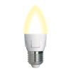 Лампа светодиодная диммируемая Uniel LED-C37 7W/3000K/E27/FR/DIM PLP01WH картон
