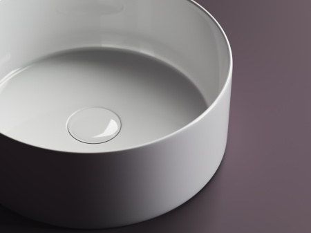 Раковина из сантехнического фарфора Ceramica Nova ELEMENT CN6032 36х36 накладная цвет белый без отверстий под смеситель