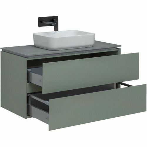 Тумба под раковину Allen Brau Infinity 1.21003.CGM 100х50 подвесная цвет зеленый - фото 4