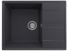 Кухонная мойка Ulgran Quartz Prima 650-08 65х50 цвет черный поверхность матовая