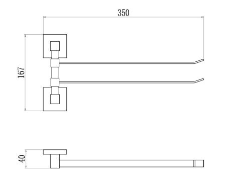 Полотенцедержатель Savol S-06502A
