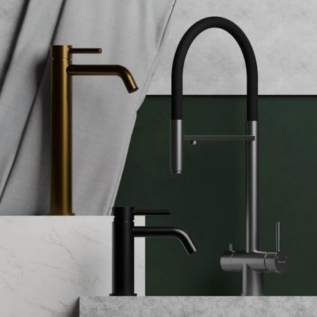 Смеситель Knotlor ECLIPSE SS-20/BL на раковину черный