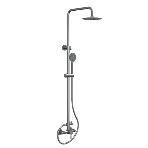 Душевая стойка Knotlor SS-06/1 настенная цвет сатин - фото 2