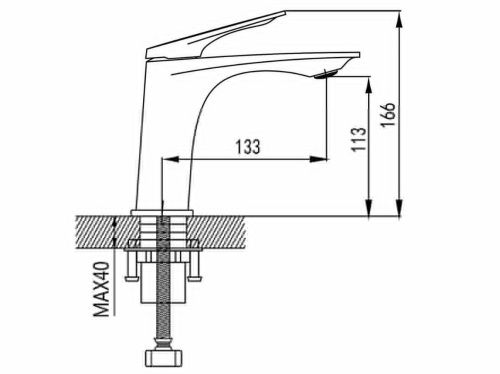 Смеситель Shevanik S9101 на раковину хром - фото 3