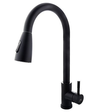 Смеситель для кухни Fashun A56109-7 на мойку черный