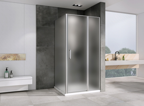 Душевой уголок Abber Sonnenstrand AG04120MS-S70M 70х120 стекло матовое профиль хром глянцевый - фото 2