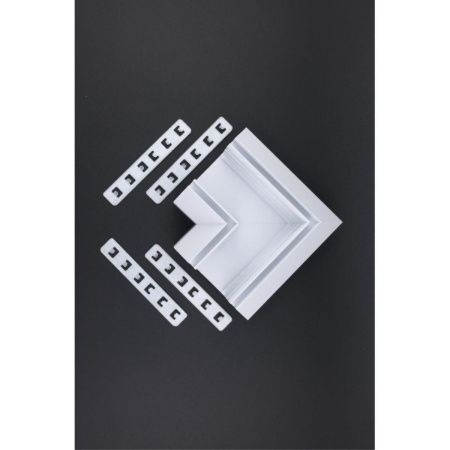Соединитель магнитного шинопровода угловой плоский для натяжного потолка Aployt Magnetic track 220 (Магнетиц трацк 220) APL.0284.10.04