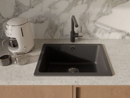Кухонная мойка Rivelato BERKANA BK-50 antracite 55х45 цвет черный