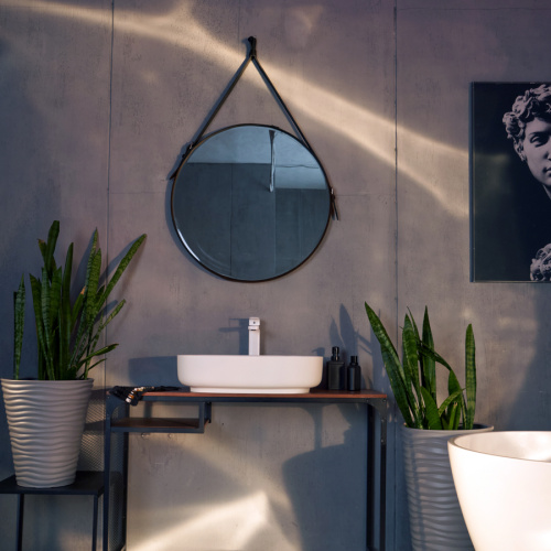 Раковина из искусственного камня MonteBianco Conca 540 12020 40х40 накладная цвет белый матовый без отверстий под смеситель - фото 4