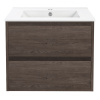 Тумба под раковину Vincea Gio VMC-2G600RO 60х46х50 подвесная цвет коричневый