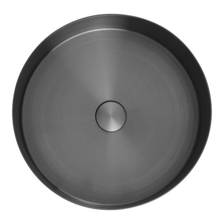 Раковина из нержавеющей стали AltroBagno Luna AltroBagnoLuna001002MtGr 40х40 накладная цвет оружейная сталь