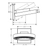 Верхний душ Hansgrohe Rainfinity 26227700 25х25 белый