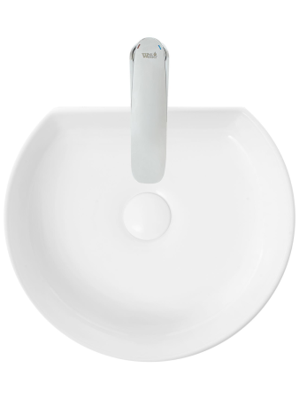 Раковина из сантехнического фаянса WeltWasser WW SK 10000004569 40 см накладная цвет белый 1 отверстие под смеситель