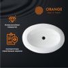 Раковина из сантехнического фарфора Orange B08-640w 60х50 накладная цвет белый