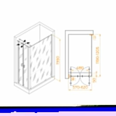 Душевой уголок RGW Passage 060814462-014 120х60 стекло прозрачное профиль черный без поддона