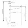 Смеситель Wasserkraft Wern 4200 4203H на раковину никель