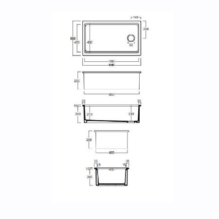Раковина из сантехнического фаянса Simas Q600 bia 80х50 встраиваемая цвет белый