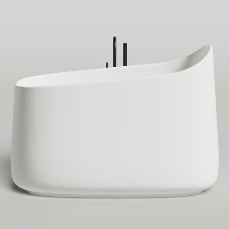 Ванна из литьевго мрамора Salini ORIENTE 1043101M 140х80 отдельностоящая асимметричная