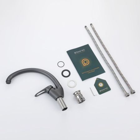 Смеситель для кухни Splenka S202 S202.41.07 на мойку серый