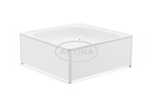 Душевой поддон ВИЗ ANTIKA APS-92101 90х90 сталь белый