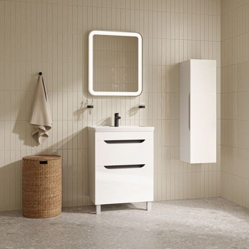 Тумба с раковиной IDDIS Ray RAY60WFi95K 61х41х84 напольная цвет белый - фото 2