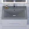 Раковина из искусственного камня Uperwood Foster Quartz 291030052 60х40 полувстраиваемая цвет серый