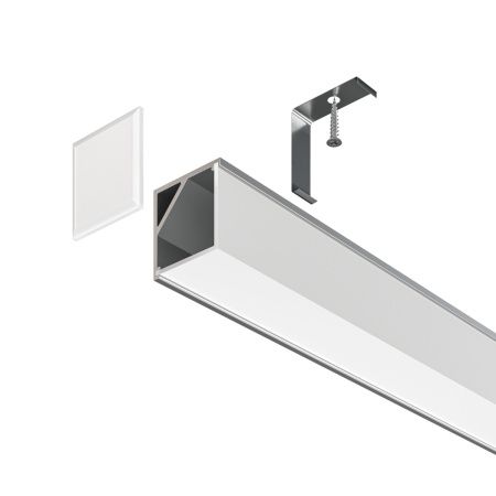 Алюминиевый профиль накладной угловой Maytoni Led Strip ALM009S-2M