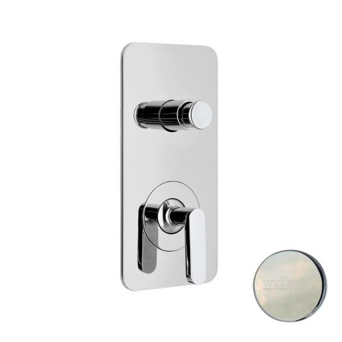 Смеситель для ванны и душа Webert Living LV860101345 настенный никель - фото 2