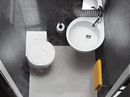 Раковина из сантехнического фаянса Hatria YOU&ME Y0H601 50х50 подвесная цвет белый