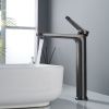Смеситель для раковины Shevanik S43T S4311T на столешницу оружейная сталь