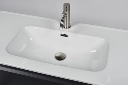 Тумба с раковиной Inda Piccadilly INDA Piccadilly 80MG Kona 80х50 подвесная цвет черный