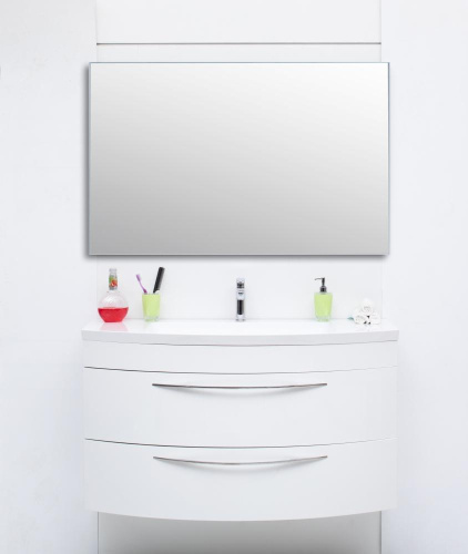 Зеркало в ванную De Aqua Сильвер 00261667 120х75 цвет серебро - фото 4